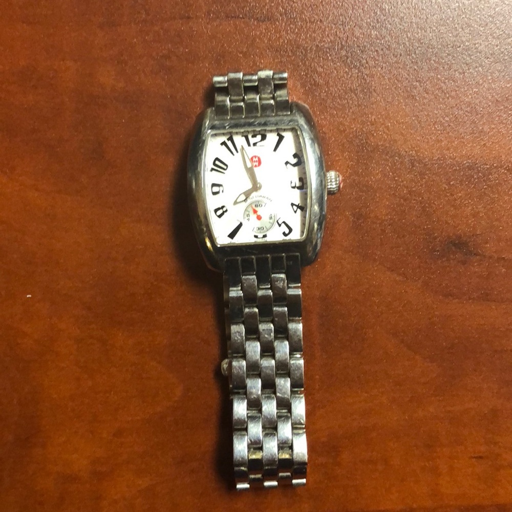 michele silver watch